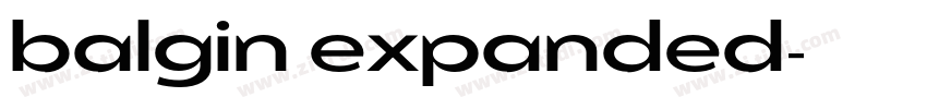 balgin expanded字体转换 balgin expanded字体转换